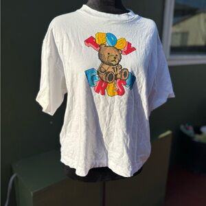 Teddy Fresh White Graphic T-Shirt